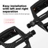 Ultralight Bicycle Pedals Aluminum Alloy Bicycle Platform Pedal Anti-Slip Cycling Bearing Pedals with Reflector for Night Riding