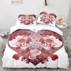 Cupid Soft Duvet Cover Set Ful Sized Dimensions,Love Heart Arow Romantic Angel Warm Comforter Cover Cupid's Love White Beding Sets Comfortable Quilt