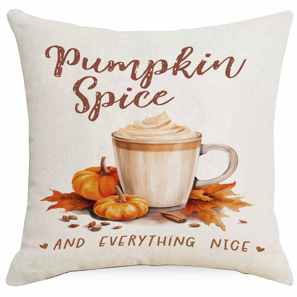 Neuer Thanksgiving Herbst Ahornblatt Kissenbezug Wohnzimmer Kissen Schlafzimmer Kissen Herbst Heimdekoration Sofa