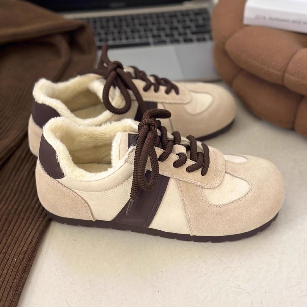 Women's Fur One Thick Sole Winter Lightweight Warm Snow Boots Non-slip Wear-resistant Casual Sneakers Cotton Boots De Training Shoes