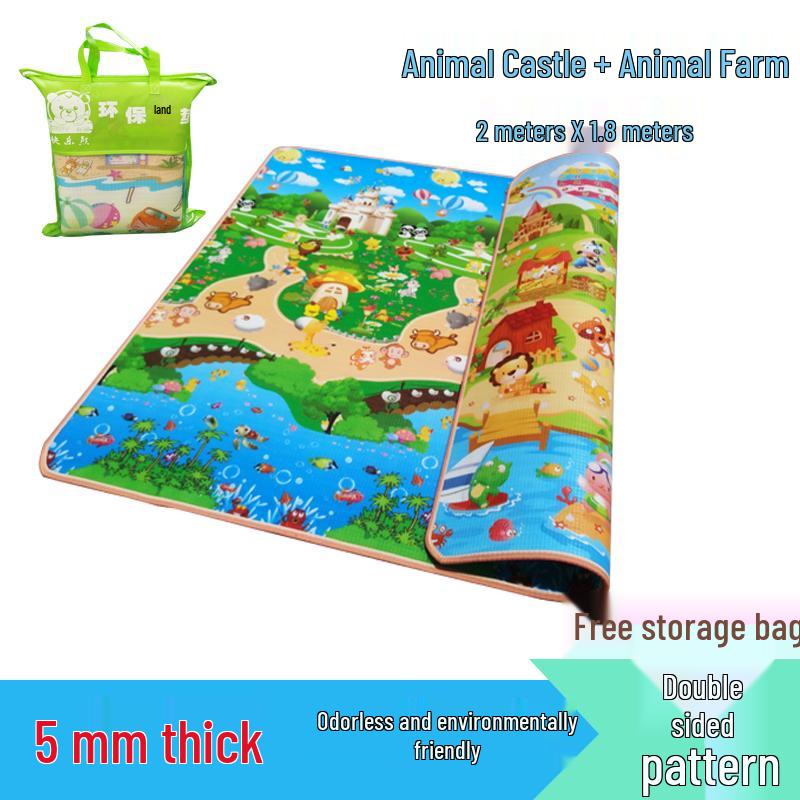 Enlarged Waterproof Outdoor Cartoon Picnic and Camping Mat - Foldable and Moisture-Proof
