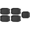 ABS Exterior Door Handle Bowl Trim Compatible with Jeep Wrangler JL JLU Gladiator JT 2018-2023 (5pcs/Set, Carbon Fiber Grain)