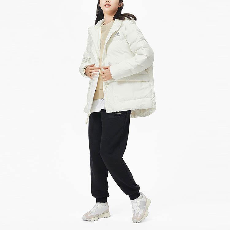 New Balance Down Jackets Women's White Hooded Moderate Other AWJ13341-SST