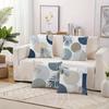 Boho Palmenblattmuster Doppelseitig bedruckte Kissenhülle Kurzer Plüsch Geeignet für Wohnzimmer Schlafzimmer Zierkissenbezug