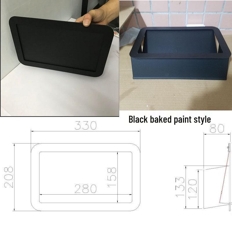 Stainless Steel Built-In Trash Can with Hidden Side Disposal Opening