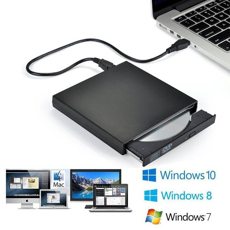 USB External DVD CD Disc Burner Combo Drive Reader Windows 07/08 Laptop PC Player Optical Drives For Laptop PC DVD Burner