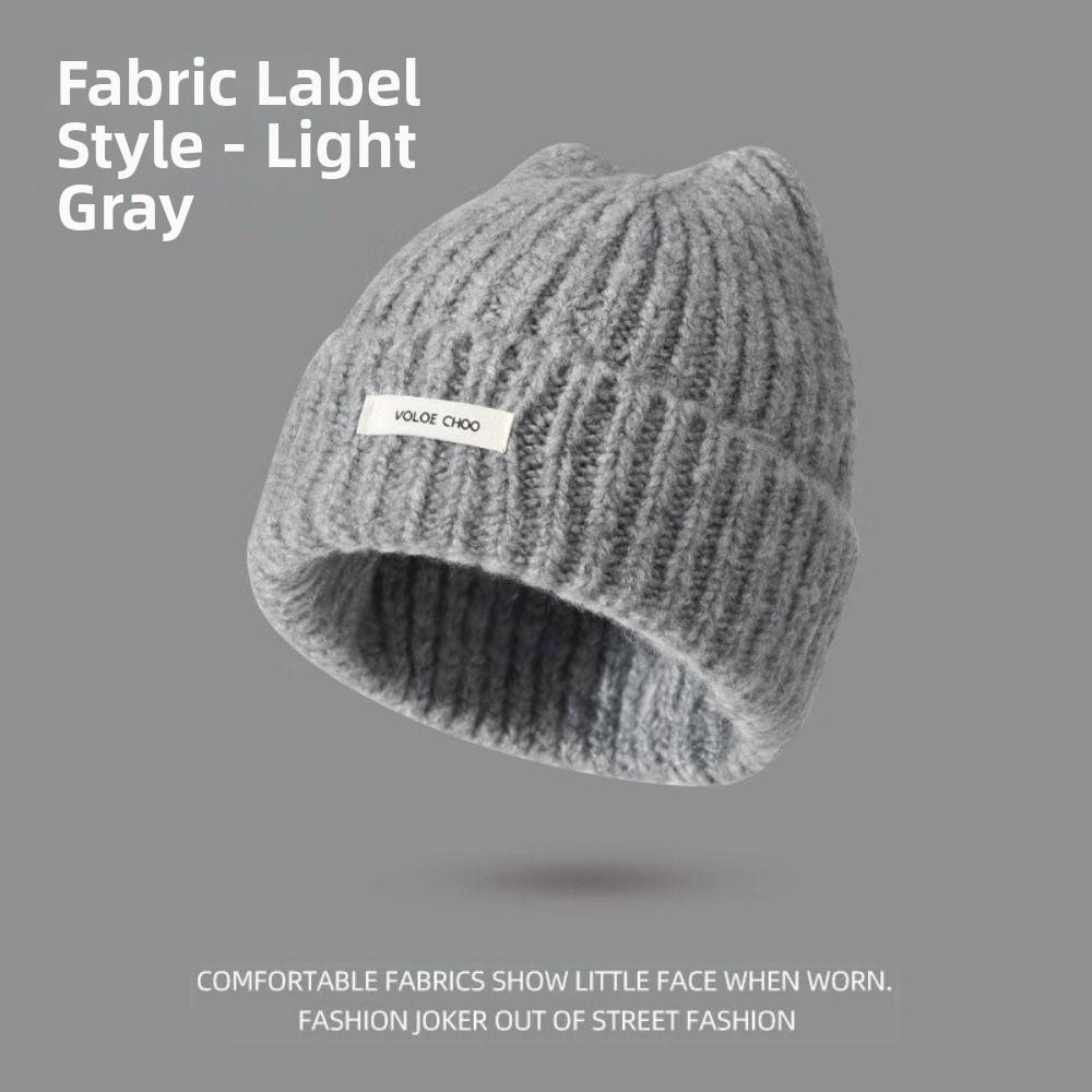 Keep Warm Winter Autumn Hats Solid Color Female Beanie Caps For Women/Men/Students