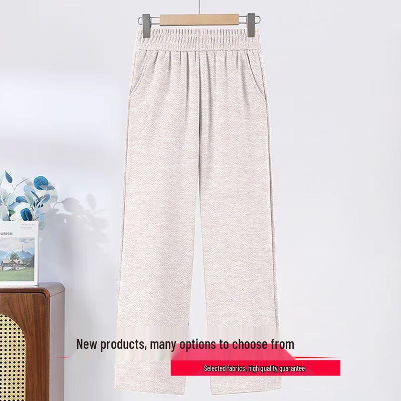Women s Fleece-Lined High-Waisted Elegant Straight Pants for Autumn/Winter 2026 M