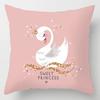 Pink Leaf Feather Pillowcase Office Living Room Home Pillowcase Car Ornaments