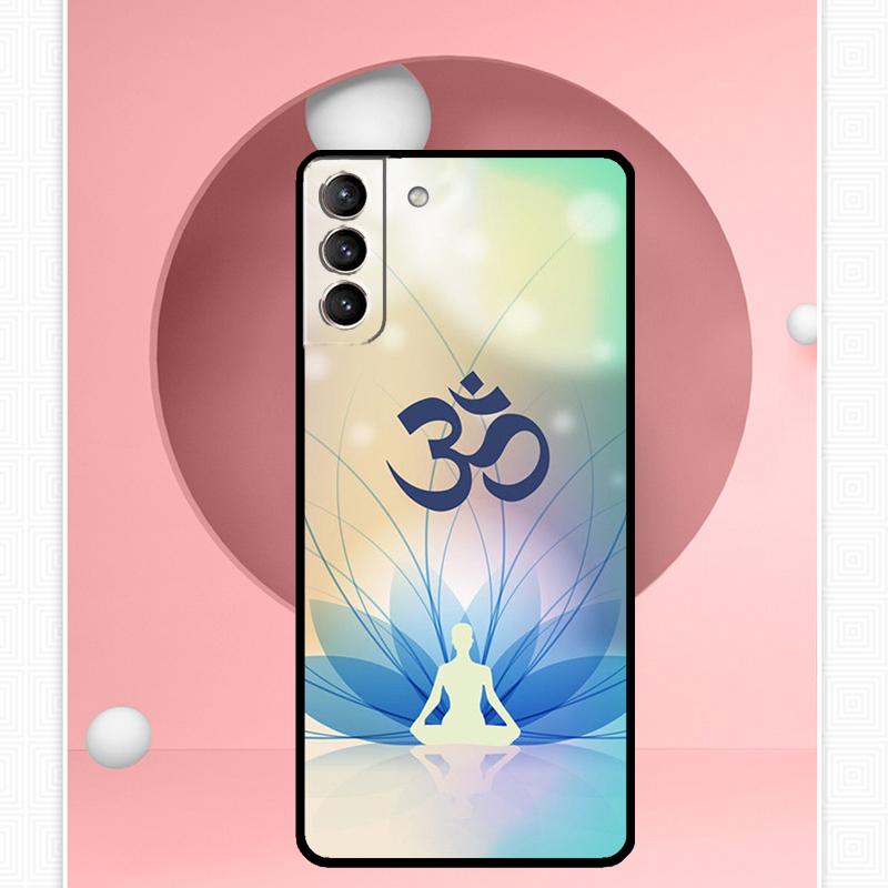 Aum Om Yoga Symbol Fitness Gym Case For Samsung Galaxy S24 Ultra S20 S21 S22 S23 S25 Ultra S9 S10 Plus S25 FE Cover Funda