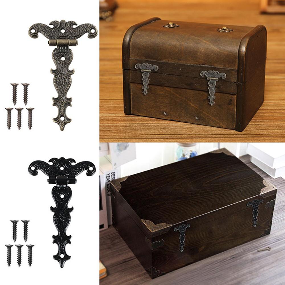 4pcs Zinc Alloy Hinge Antique Hinge Furniture Hardware Accessories
