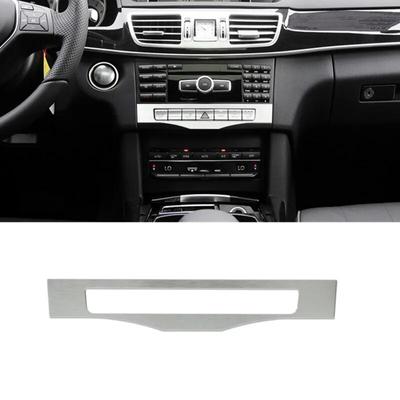 Garniture autocollante de décoration de cadre de bouton de CD de climatisation de Console centrale de style de voiture pour Mercedes Benz classe E W212 2014-2016