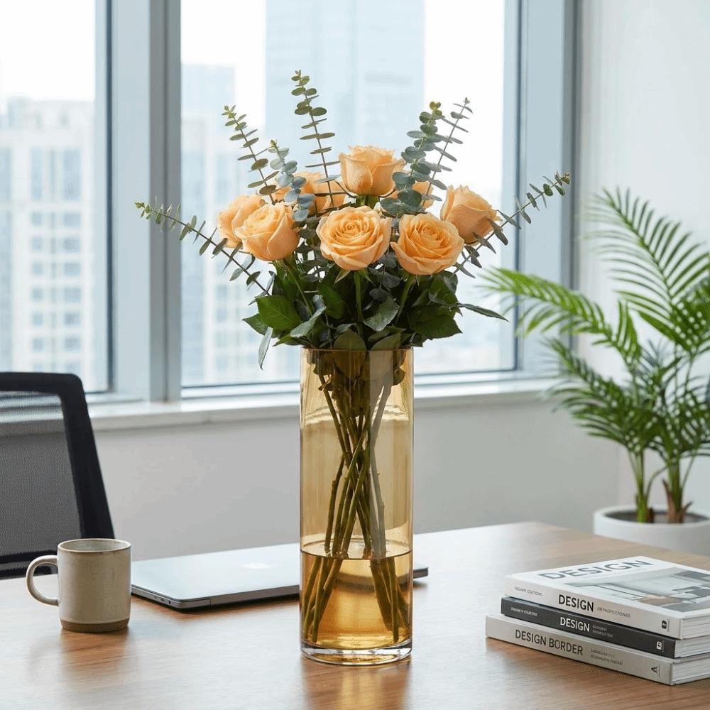 Transparent Flower Vase Nordic Style Hydroponic Vase Modern Floral Vase  Table Decoration