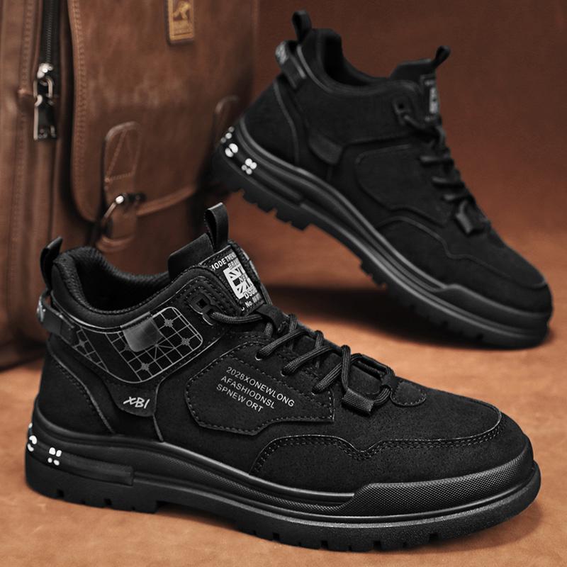 

Мужская обувь осень 2025 новая уличная обувь для инструментов мужские ботинки Мартина с высоким берцем мужская повседневная модная обувь молодежная 44