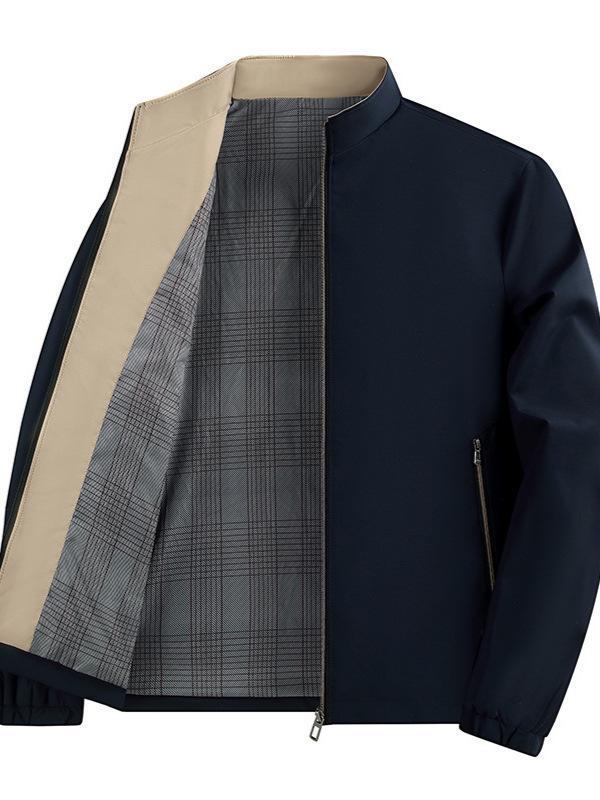 Herbst 2025 Herren Business Casual Jacke mit Stehkragen