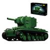 1321pcs Soviet KV-2 Heavy Tank NO.97005 Model MOC Building Blocks Historical Military Collectible Educational Toy