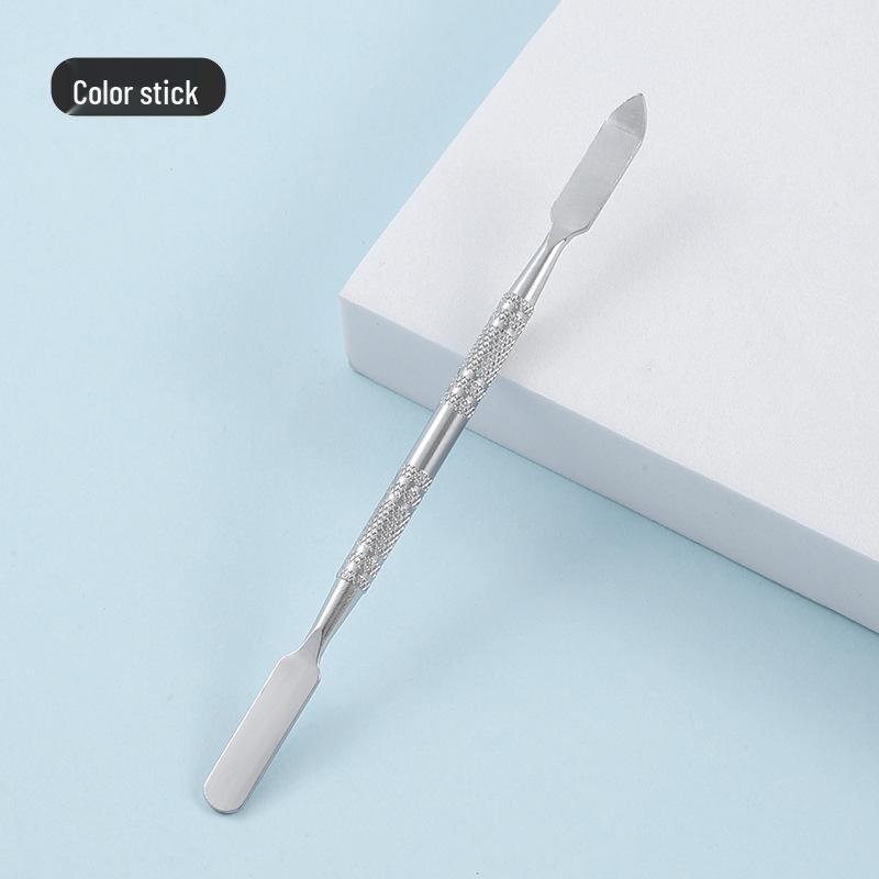 

Набор палитр для смешивания макияжа из нержавеющей стали со шпателем для тональной основы и двусторонней палочкой