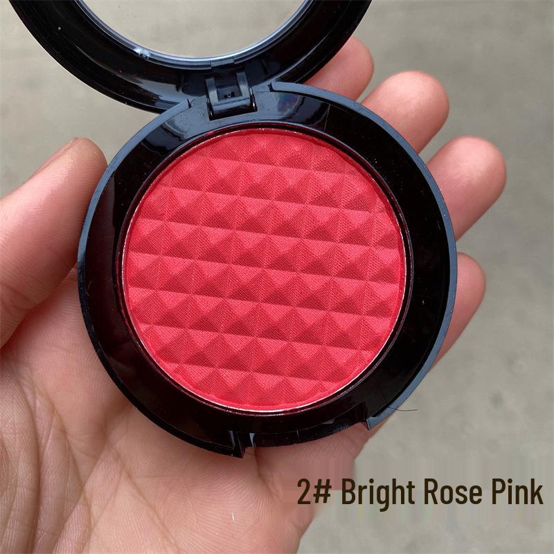 Rihao Rouge Blush: Long-Lasting Pink-Orange with High Color Payoff for Children's Day and Opera Stage Makeup.