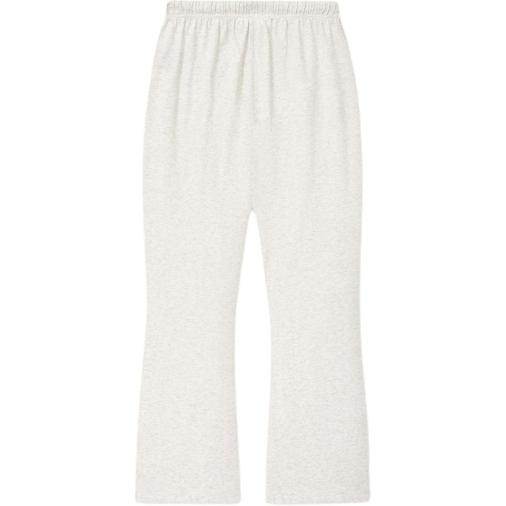 Fear of God Essentials Jersey Signature Classic Flare Sweatpant Oatmeal Heather Women Bottoms Cream 130SP265412FW