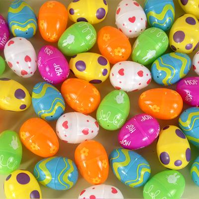 36/12 stuks Pasen Vulbare Eieren Kinderfeestbedankjes Snoep Cadeau Verpakkingsdoos Plastic Openend Paasei Huisdecoratie DIY Verrassing