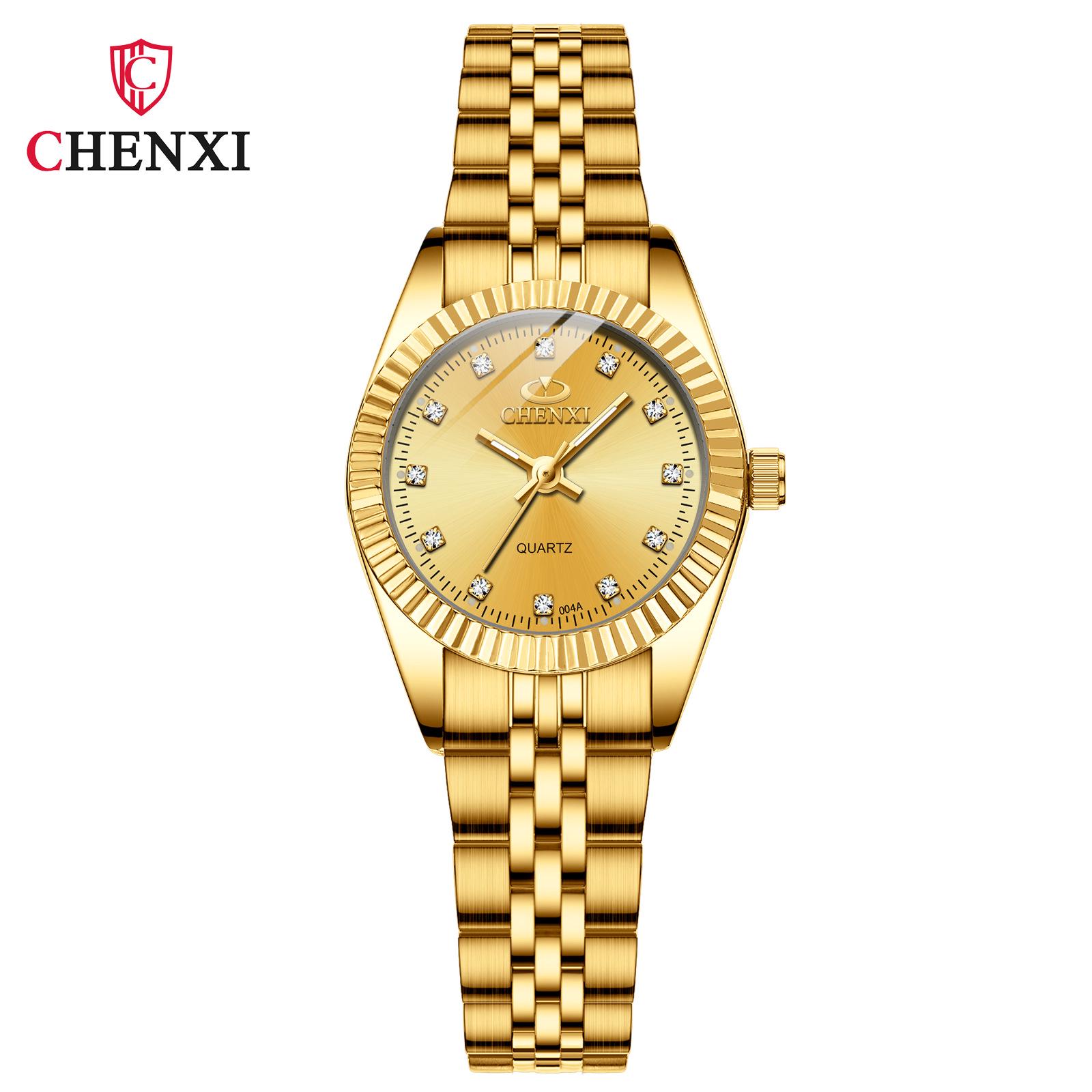 

Unisex Gold Waterproof Business Wristwatch - Hot-Selling Cross-border Couple s Watch