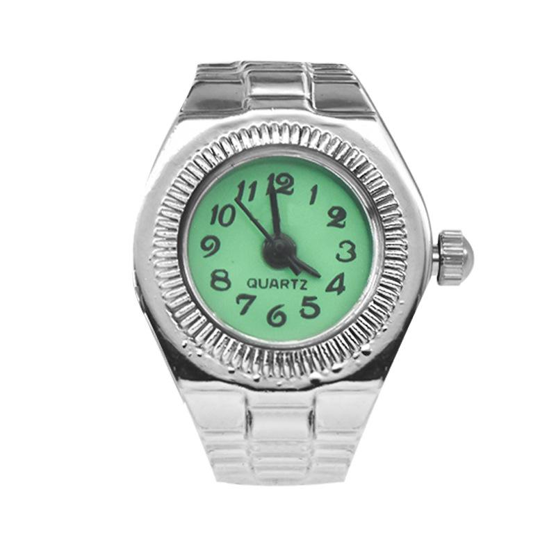 Montre Bague Rétro Terreuse Disco Quartz - Unisexe Adorable Design Diamants Entiers