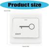 Concealed Installation Door Switches Button Plastic Access Control Switches Door Entry Button for Door Access Control