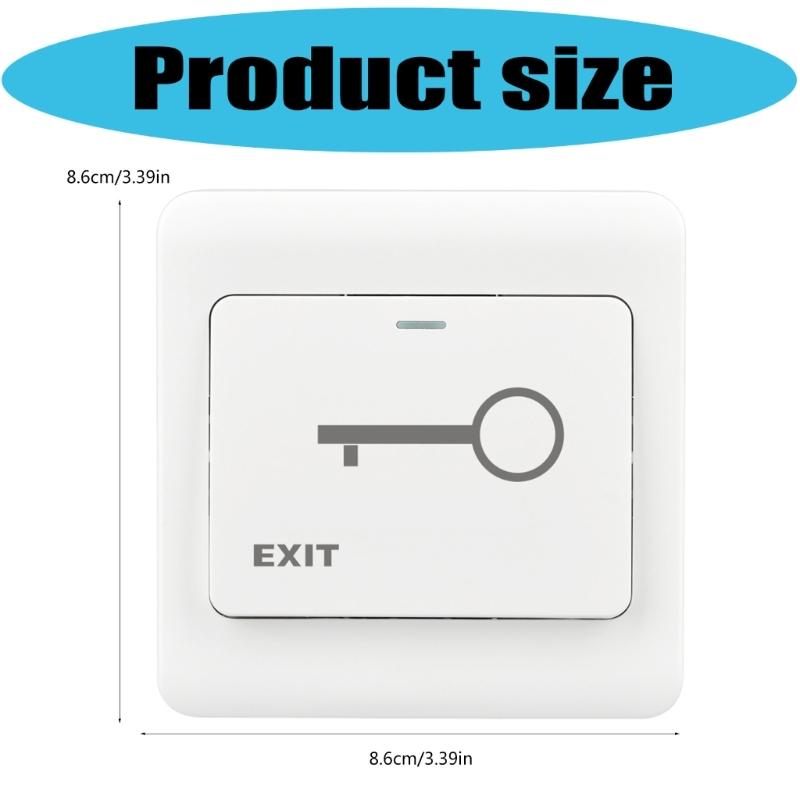 Concealed Installation Door Switches Button Plastic Access Control Switches Door Entry Button for Door Access Control