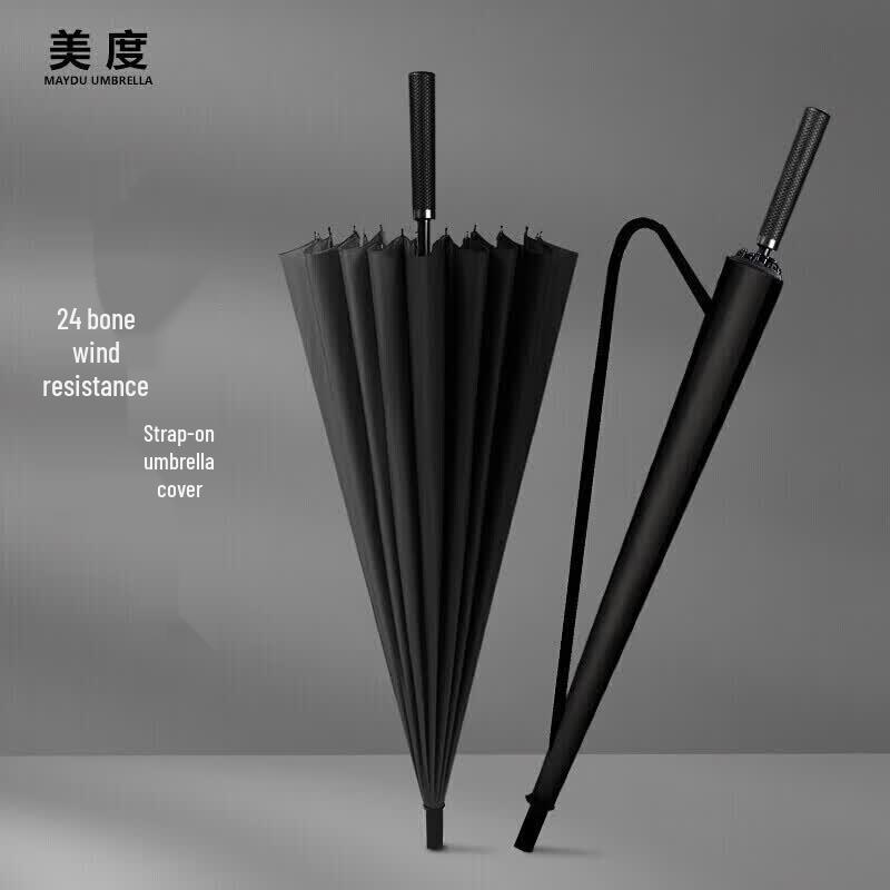 MAYDU Large Windproof Manual Straight Umbrella