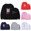 BTS-Sweatshirt mit Printmuster und Fleecefutter für jugendliche Fans