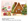 Xmas Tree Santa Claus Banner Background Party Decoration Vibrant Color Wear Resistant Christmas Backdrop Banner