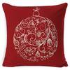 Christmas Celebration Pillow Elk Snowman Festive Cushion Cover Red Sofa Back Cushion Pillow Cover