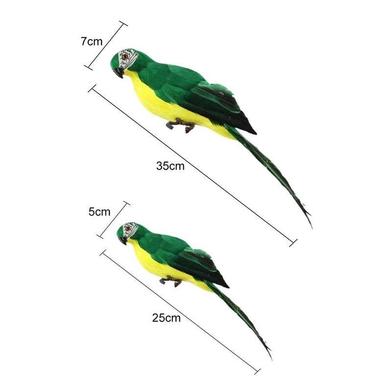 Simulation Parrot Garden Ornaments Creative Feather Lawn Figurine Ornament Animal Bird Outdoor Garden Party Prop Decoration Miniature