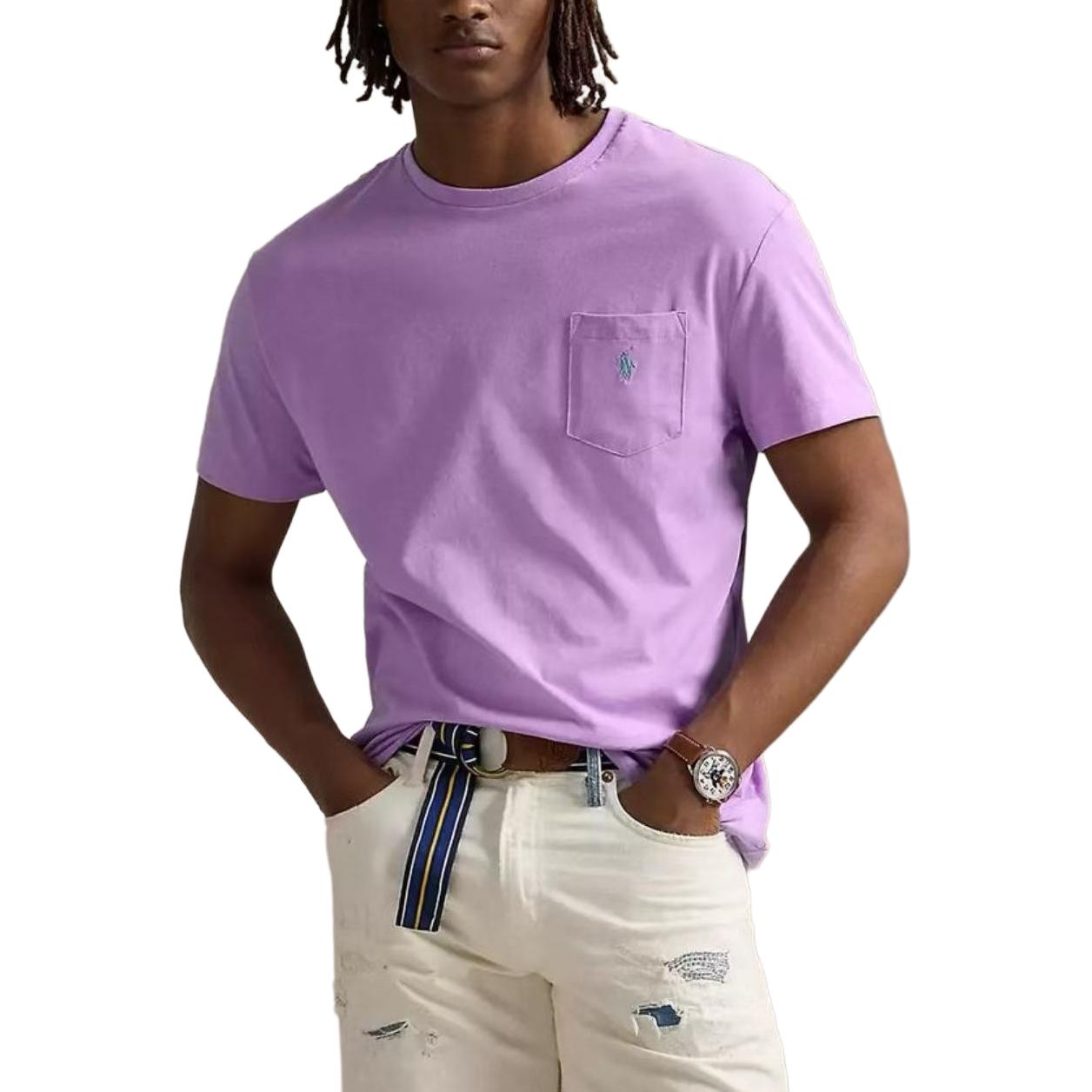 

Polo Ralph Lauren SS25 Logo Embroidered Solid Color Crew Neck Short Sleeve T-Shirt Men Tops 710704248-265 XL