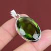 Faceted Peridot Pendant Original Gemstone Pendant Unique Jewelry Handmade Pendant 925 Sterling Silver Pendant Peridot Jewelry Wedding Gifts