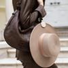Round Magnetic Hat Clip New Hands-Free PU Leather Hat Holder Metal Buckle Ring Hat Bag Clips Outdoor