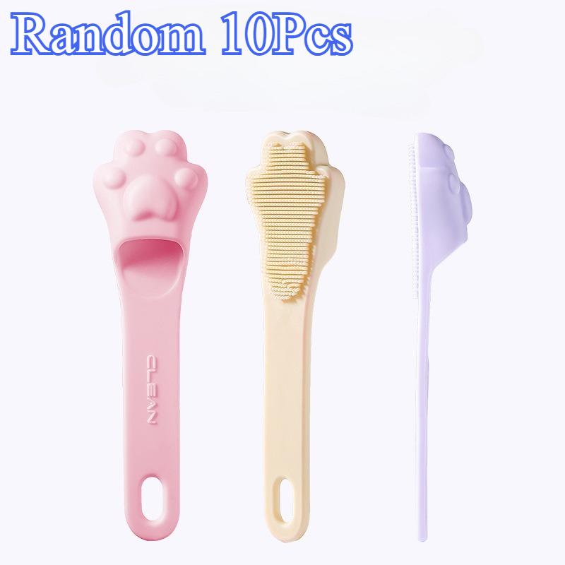 

10Pcs/Pack Dog Super Soft Double Finger Toothbrush Pet Teeth Clean Bad Breath Care Silicone Tooth Brush Clean Tool Dogs And Cats