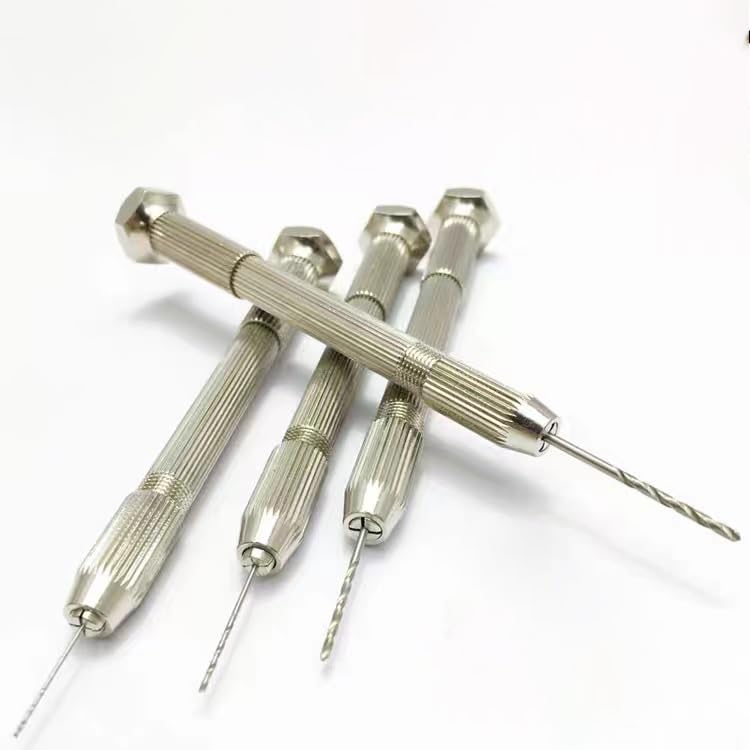 Hand Hole Drilling Pin Drill Small Precision DIY Quiet Manual No Electricity Precision Hole Stainless Easy To Plastic 1 Pin Vise 10 Drill, Tool, Vise,