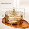 Multi layer Transparent Snacks Box Dust-proof Acrylic Dry Fruit Tray Candy Nut Storage Box Modern Living Room Sundries Container