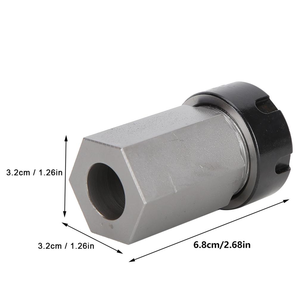 Hex ER25 Collet Chuck Block Tool Holder for CNC Lathe Engraving Machine