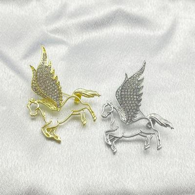 Light Luxury Exquisite Hollow Pegasus Brooch Natal Year Fashionable Versatile Niche Temperament Hollow Pegasus Brooch