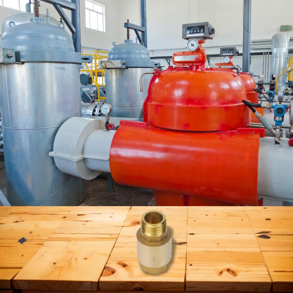 Backflow Prevention Brass Check Valve Pipeline Connection Easy Installation
