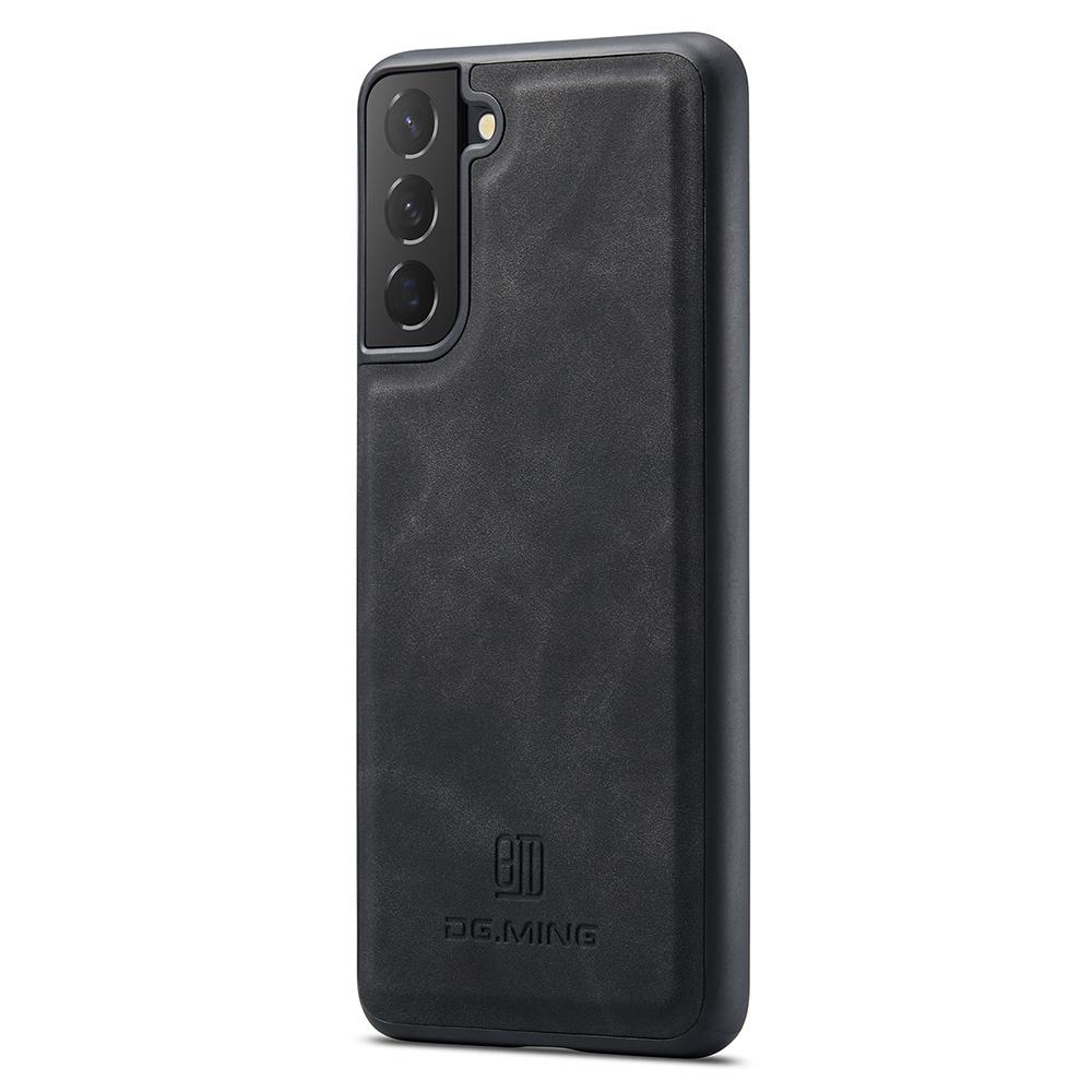 

DG.MING For Samsung Galaxy S23 Case Anti-Drop PC+TPU+PU Phone Cover Black