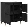 Sideboard in Black Oak Look 60 x 35 x 70 cm