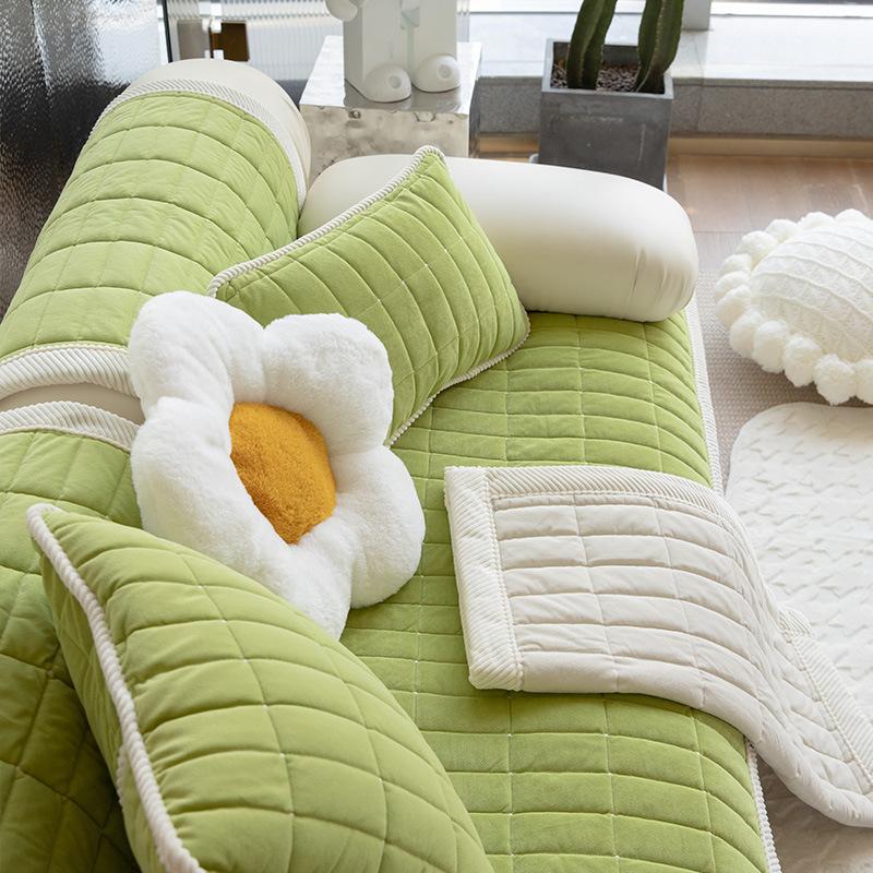 

Зимний Ins Простой Плюшевый Нескользящий Ретро Подушка для дивана Чехол для дивана Ткань Чехол Полотенце для дивана Подушка для сиденья 70*70cm