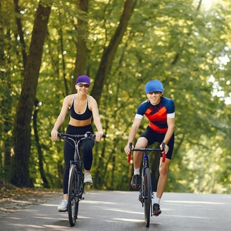 Dievčenské cyklistické čiapky Jednofarebná lebková čiapka Kreatívne čiapky Pokrývka hlavy Tenká pokrývka hlavy Darčeky Teplá športová čelenka