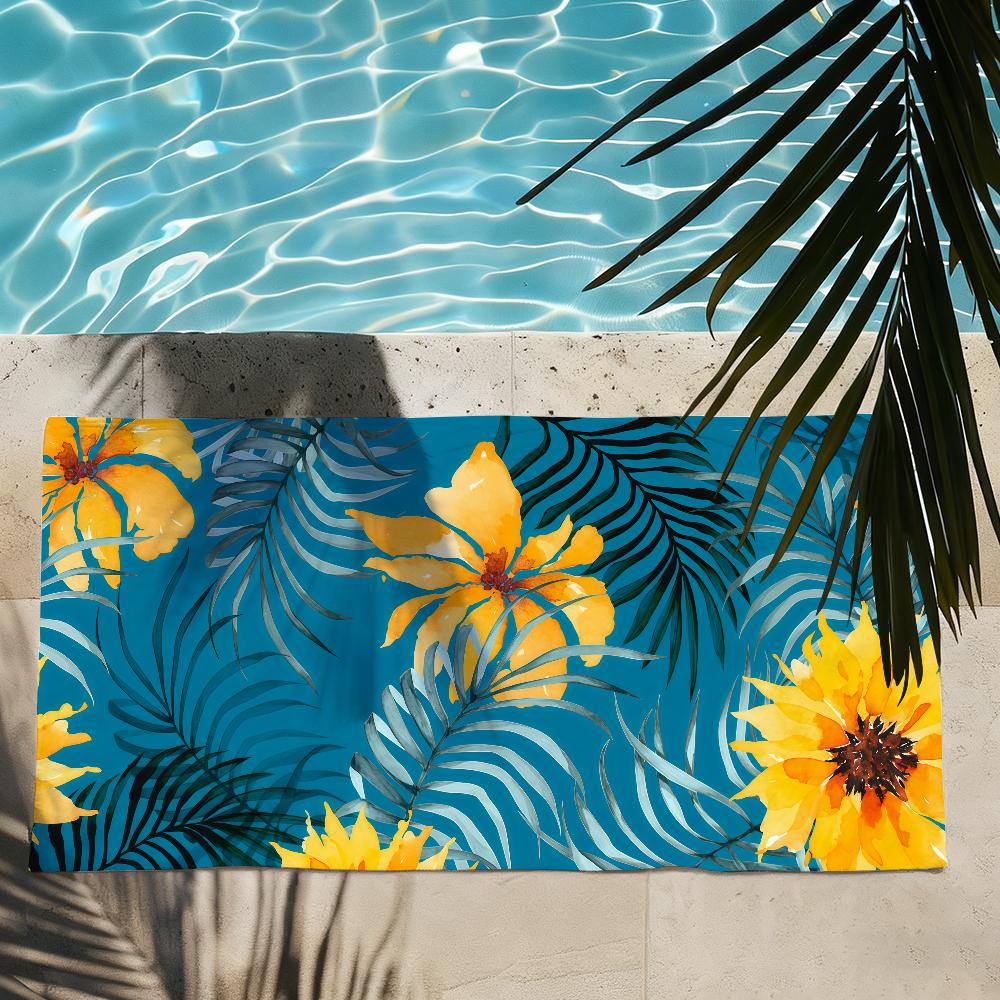 Sonnenblumen-Handtuch Schnelltrocknende Strandtücher Sind Geeignet Für Schwimmbäder Camping Yoga Und Das Fitnessstudio