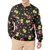 Men's Casual Fashion Printed Round Neck Pullover Sweatshirt