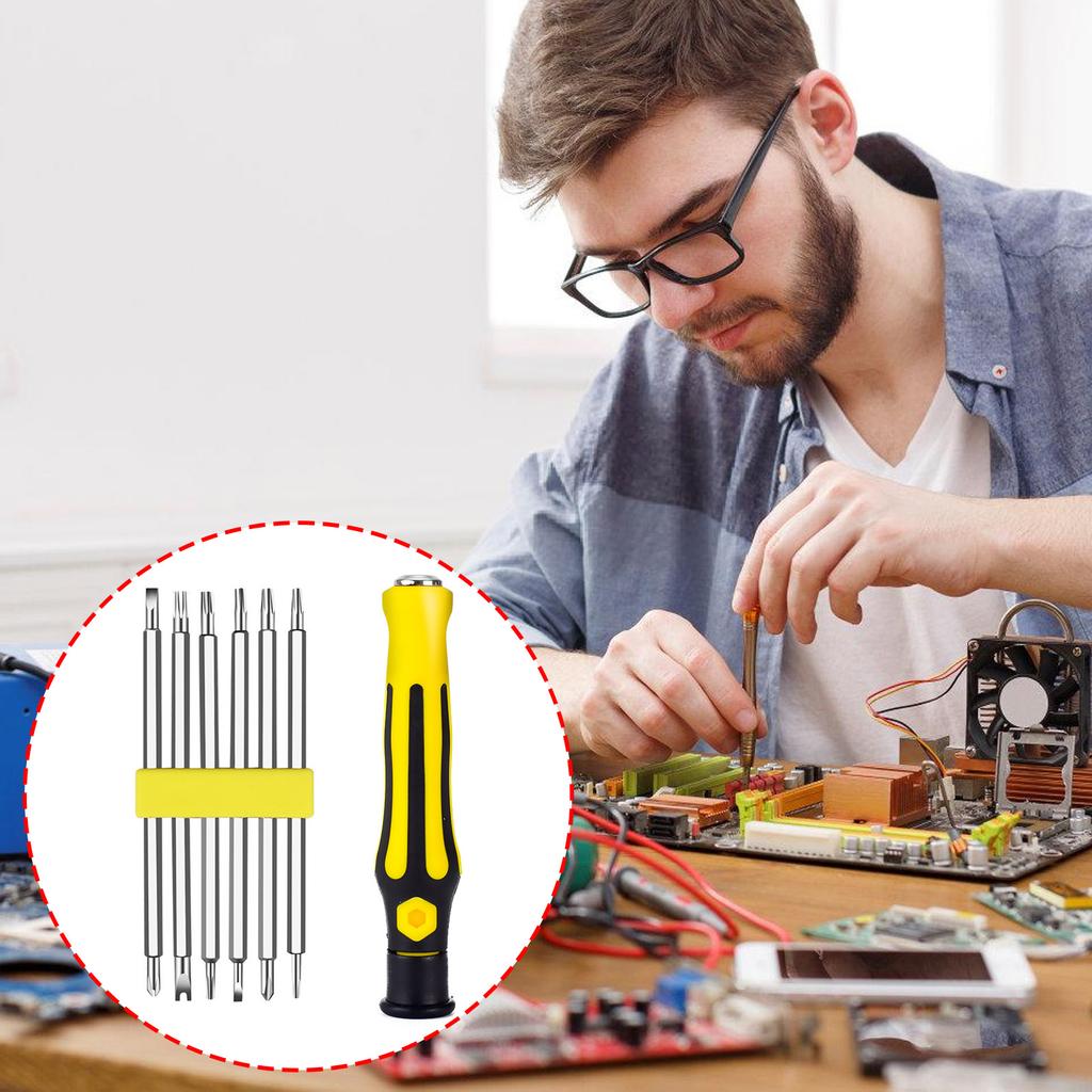 12 in 1 Household Multifunctional Strong Magnetic Screwdriver Bit Set Opening Repair Precision Insulated Improvement