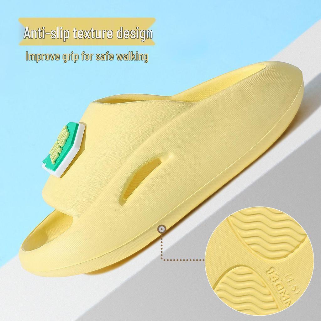Babu Dou Kids' Non-Slip Summer Slippers for Boys & Girls - Soft Sole for Indoor/Outdoor Use